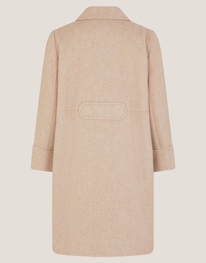 Double Breasted Collar Coat, Camel (OATMEAL), large