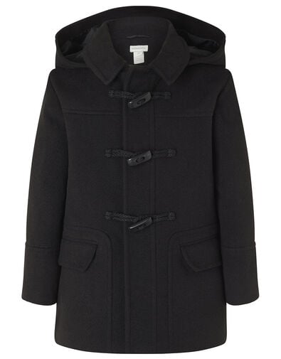 Duffle Coat Black, Black (BLACK), large