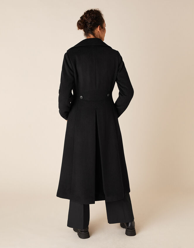 Charlotte Maxi Coat, Black (BLACK), large