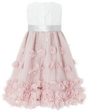 Baby Ianthe Floral Occasion Dress, Pink (DUSKY PINK), large