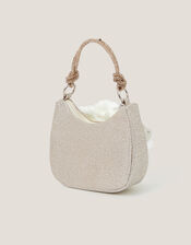 Oversized Flower Scoop Bag, Gold (GOLD), large