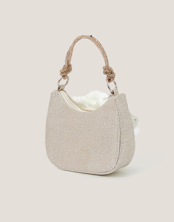 Oversized Flower Scoop Bag, Gold (GOLD), large