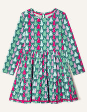 Christmas Tree Jersey Dress, Green (GREEN), large