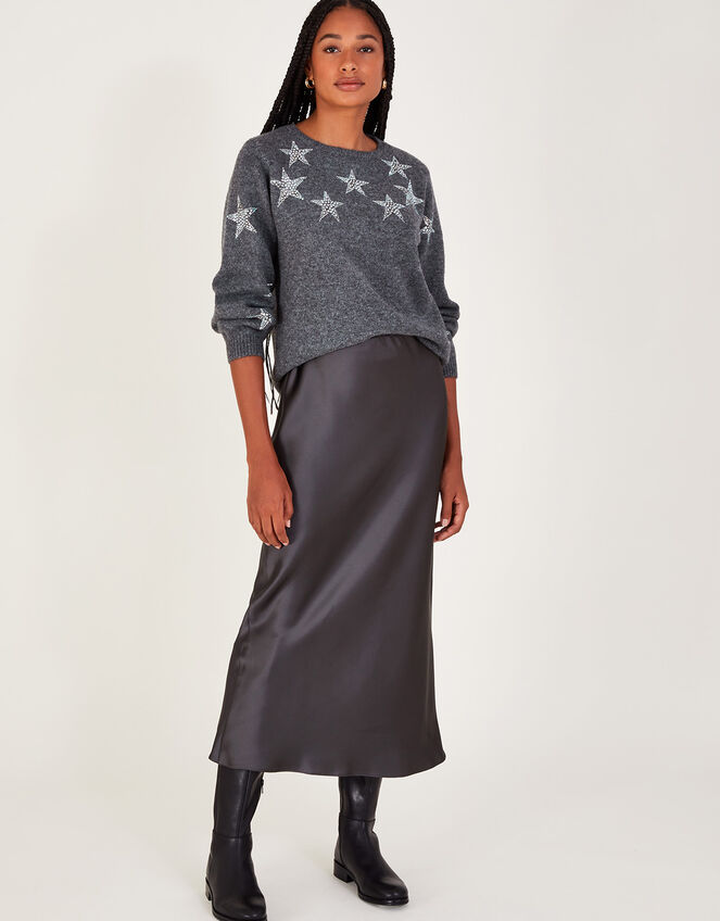 Sabrina Star Jumper, Grey (GREY), large