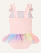 Baby Ice Cream Skirted Swimsuit , Pink (PALE PINK), large