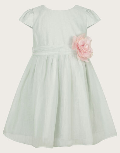 Baby Rossy Corsage Belt Dress, Green (GREEN), large