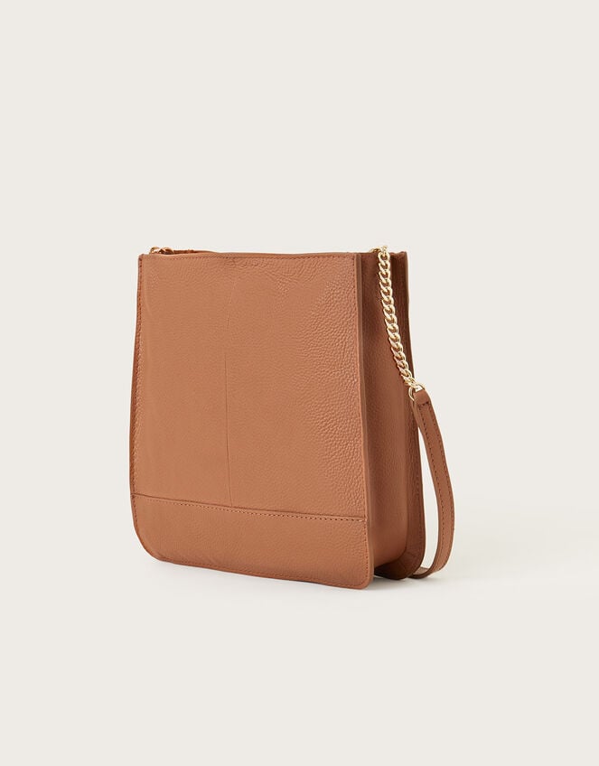 Large Leather Cross-Body Bag, , large