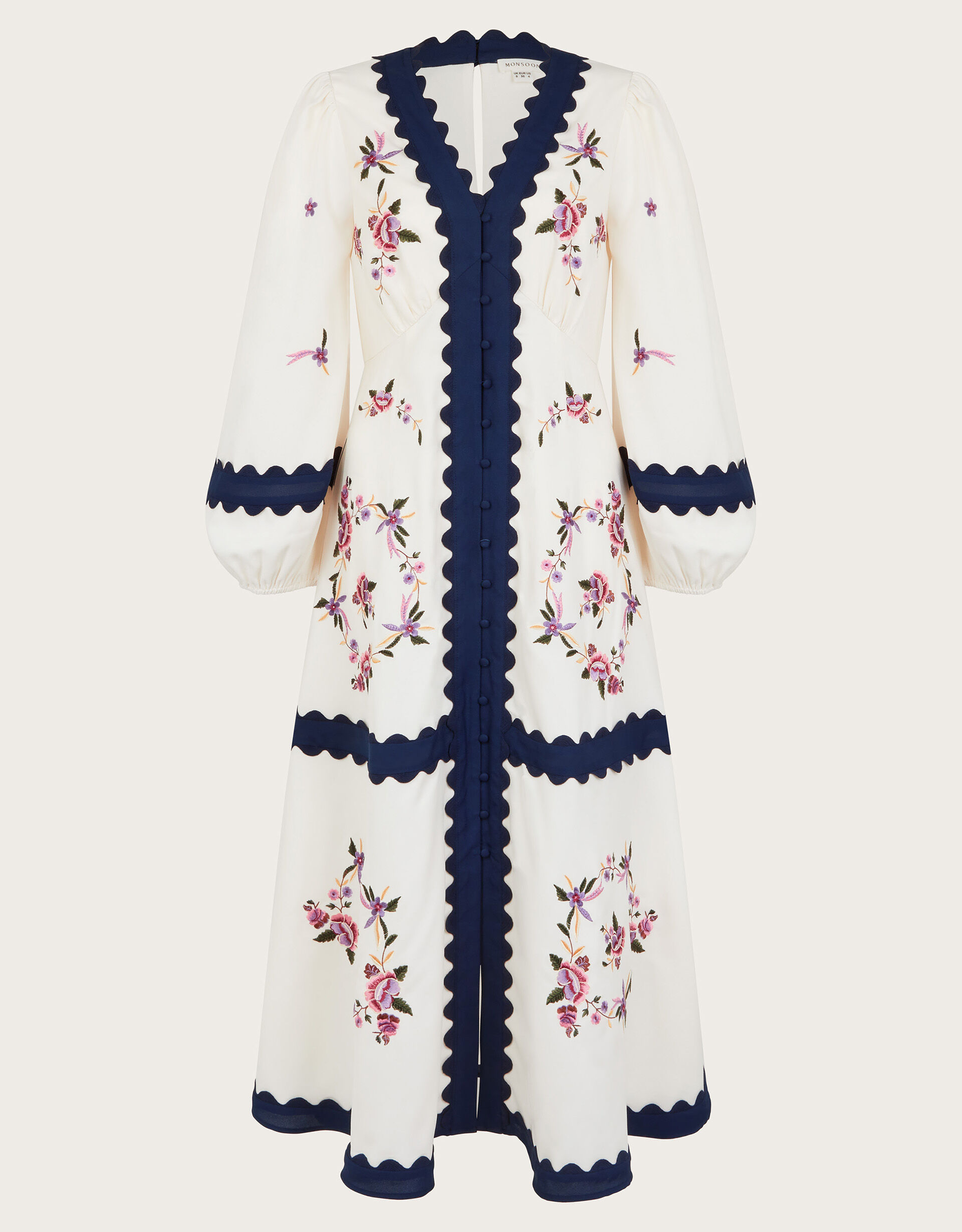 Emma Luxe Ivory 2-piece Handsmocked Dress