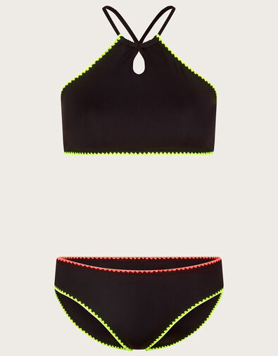 Cut-Out Bikini Set, Black (BLACK), large