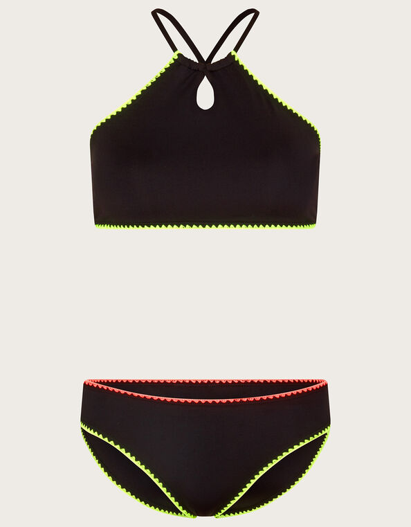 Cut-Out Bikini Set, Black (BLACK), large