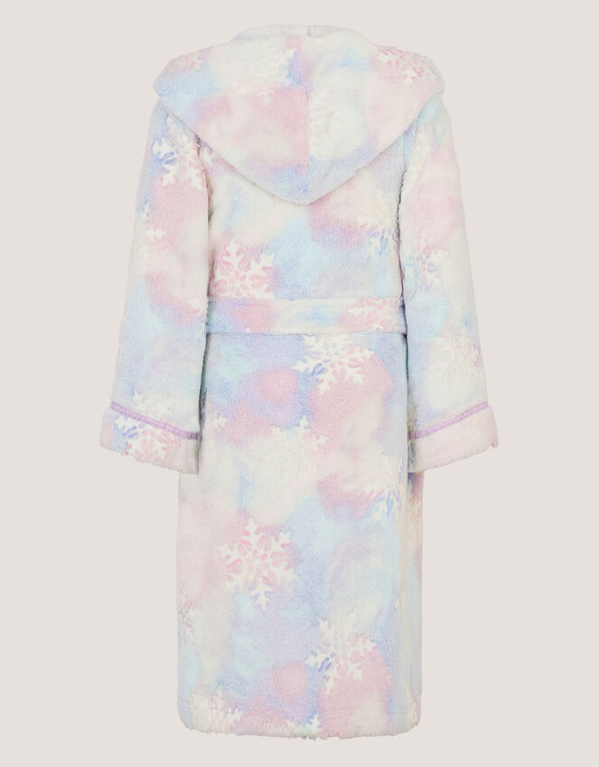 Glow In The Dark Snowflake Dressing Gown, Pink (PINK), large