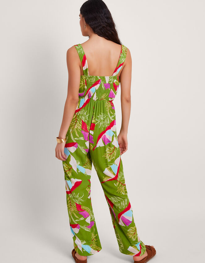 Amina Floral Jumpsuit, Green (GREEN), large