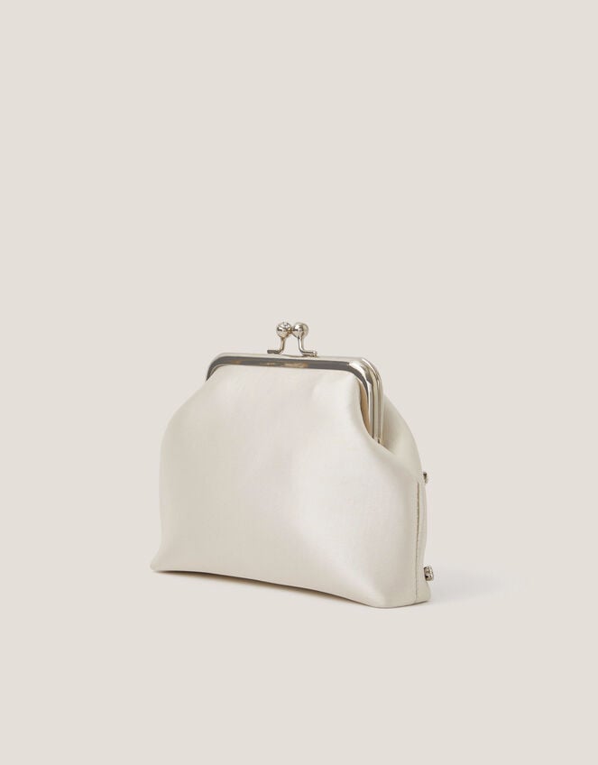 Bejewelled Flower Clip Frame Bag, , large