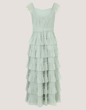 Faith Tulle Ruffle Prom Dress, Green (SAGE), large