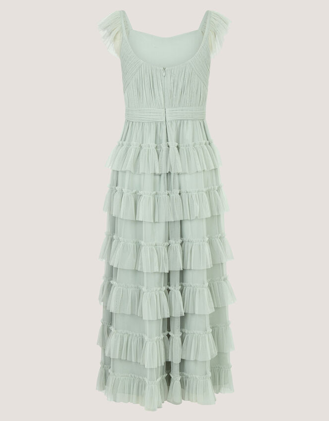 Faith Tulle Ruffle Prom Dress, Green (SAGE), large