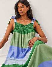 Lola Stripe Maxi Dress, Blue (BLUE), large