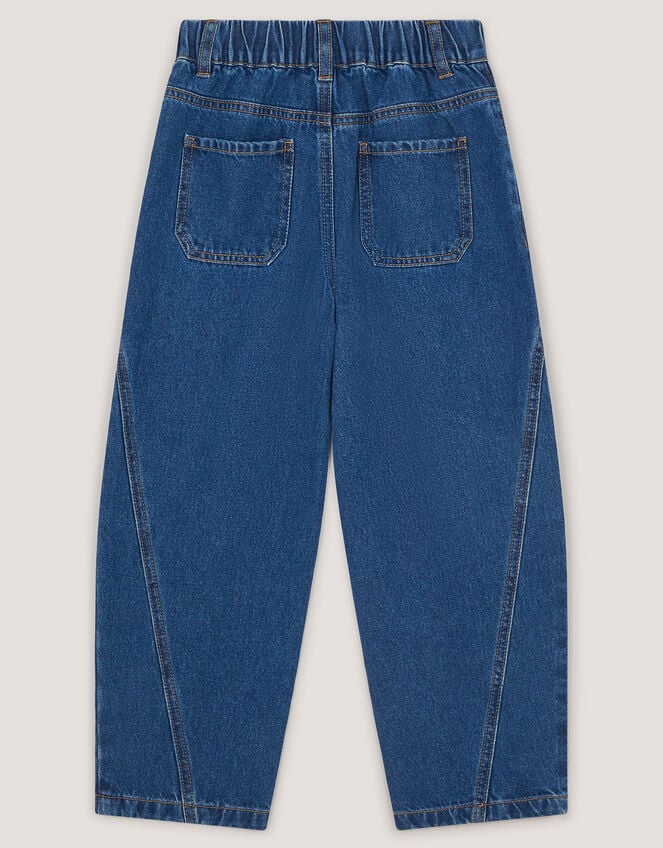 Barrel Leg Jeans, Blue (BLUE), large