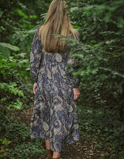 Dilli Grey Swati Dress, Blue (NAVY), large