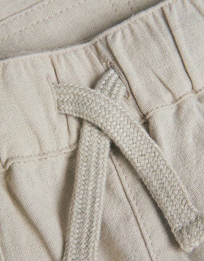 Plain Drawstring Shorts, Natural (STONE), large