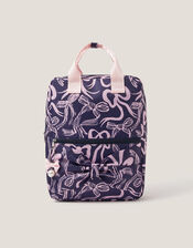 Bow Print School Backpack, , large