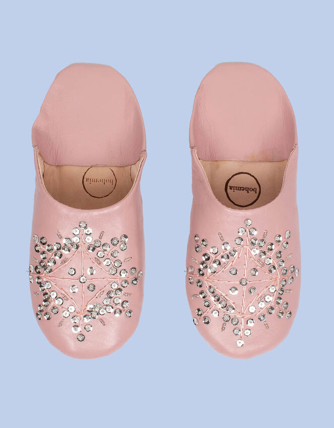 Bohemia Design Sequin Slippers, Pink (PINK), large