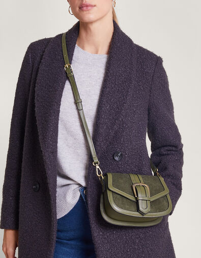 Cord Saddle Cross-Body Bag, , large