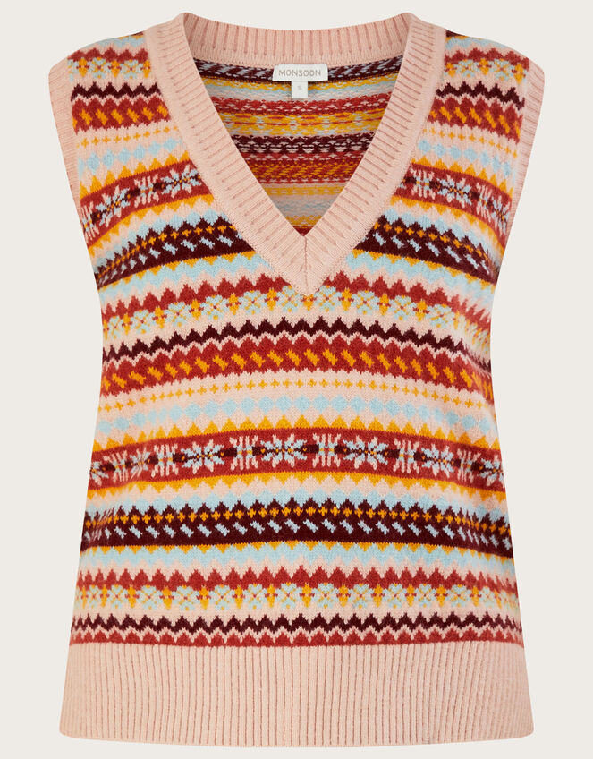 Fair Isle Tabard Jumper Multi