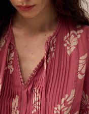 East Kris Hand Batik Blouse, Pink (PINK), large