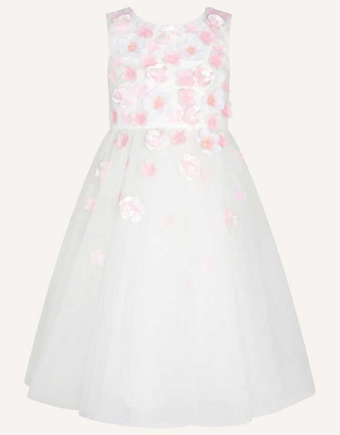 Nola 3D Flower Dress, Ivory (IVORY), large