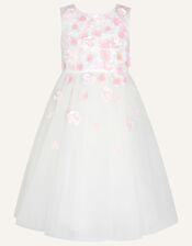 Nola 3D Flower Dress, Ivory (IVORY), large
