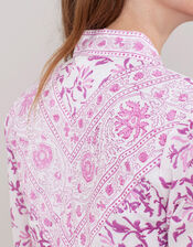 East Yulia Woodblock Print Jacket, Purple (PURPLE), large