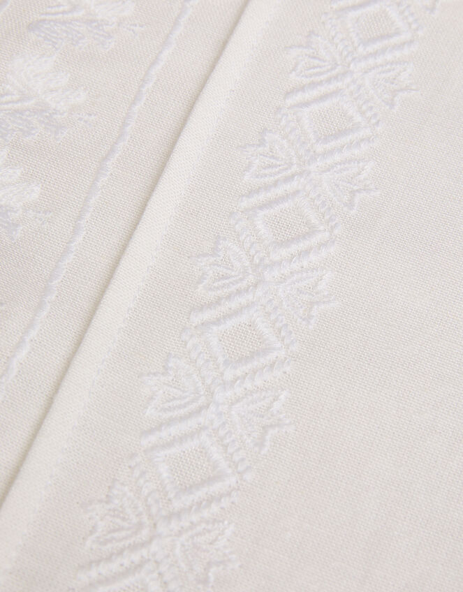 Embroidered Kurta Shirt, Ivory (IVORY), large