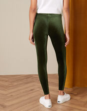 Velvet Leggings, Green (OLIVE), large