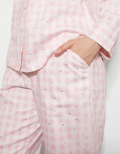 Clementine Gingham Pyjama Set, Pink (PINK), large