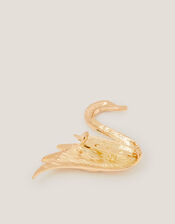 Monsoon x Sarah Corbett-Winder Swan Brooch, , large