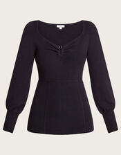 Bodice Detail Jumper, Black (BLACK), large