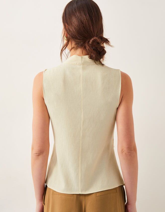 Jasmine Tie-Front Tank Top, Ivory (IVORY), large