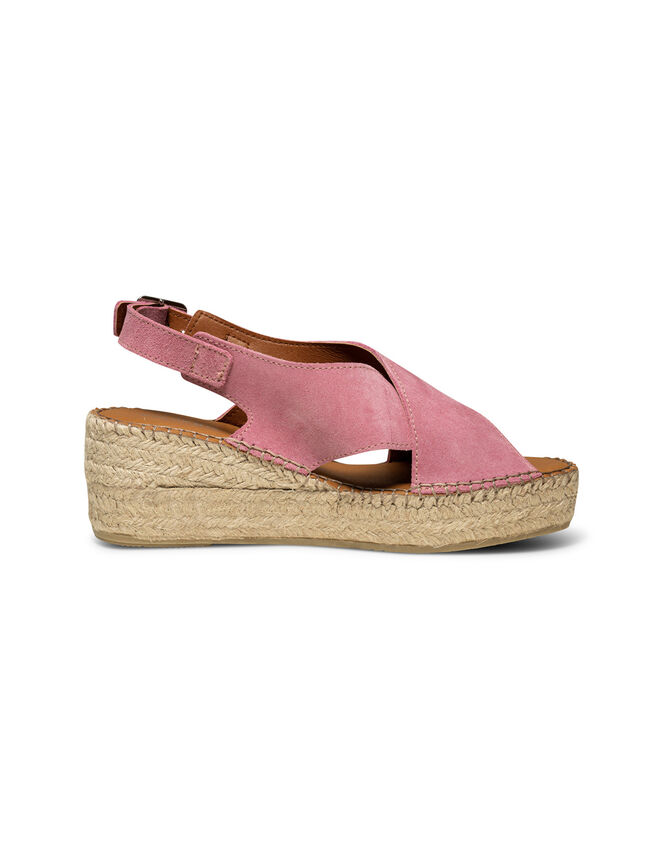 Shoe The Bear Suede Wedges, Pink (SOFT PINK), large