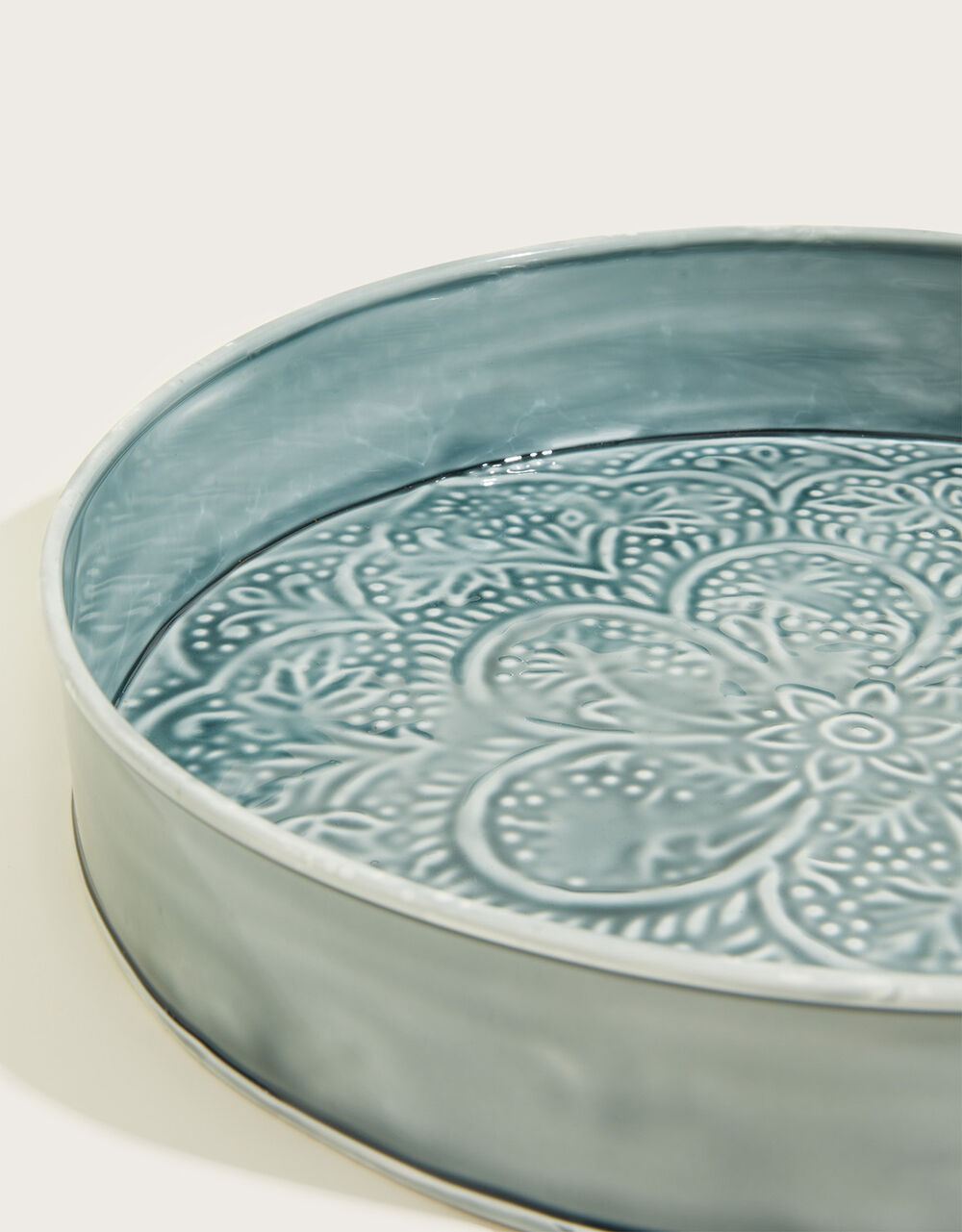 Patterned Circular Tray Decorative Plates & Trays Monsoon UK.