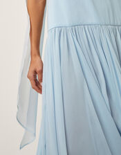 The India Edit Tara Drop Waist Maxi Dress, Blue (PALE BLUE), large