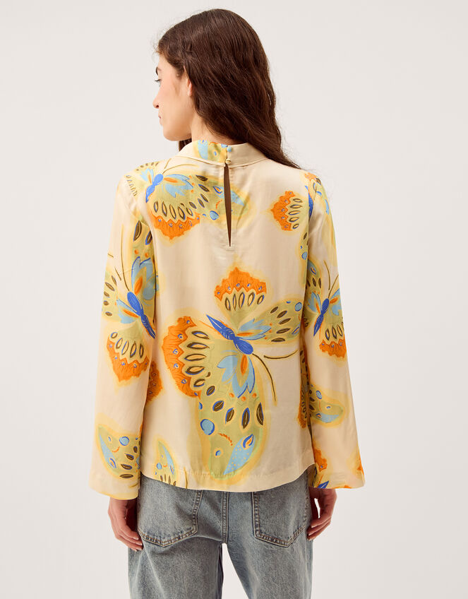 Clemence Aurelie Butterfly Top Ivory