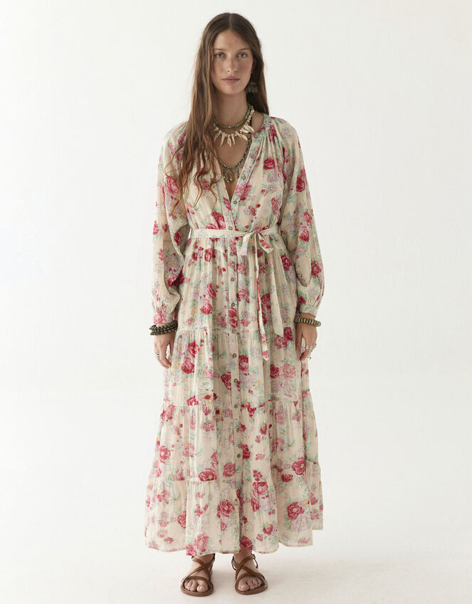 Maison Hotel Augustina Floral Maxi Dress, Multi (MULTI), large