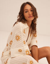 Sundress Soidee Sun Print Midi Dress, White (WHITE), large