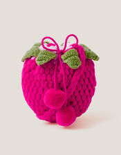 Knitted Strawberry Bag, , large