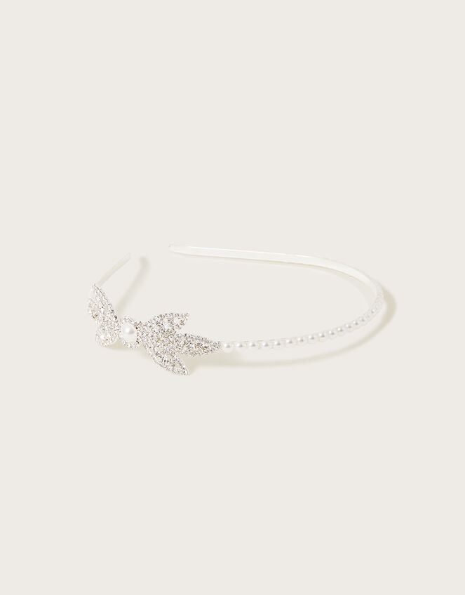 Beau Sparkle Pearl Bridesmaid Headband, , large