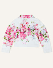 Boutique Hydrangea Denim Jacket , Multi (MULTI), large