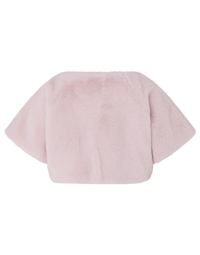 Faux Fur Shrug, Pink (PINK), large