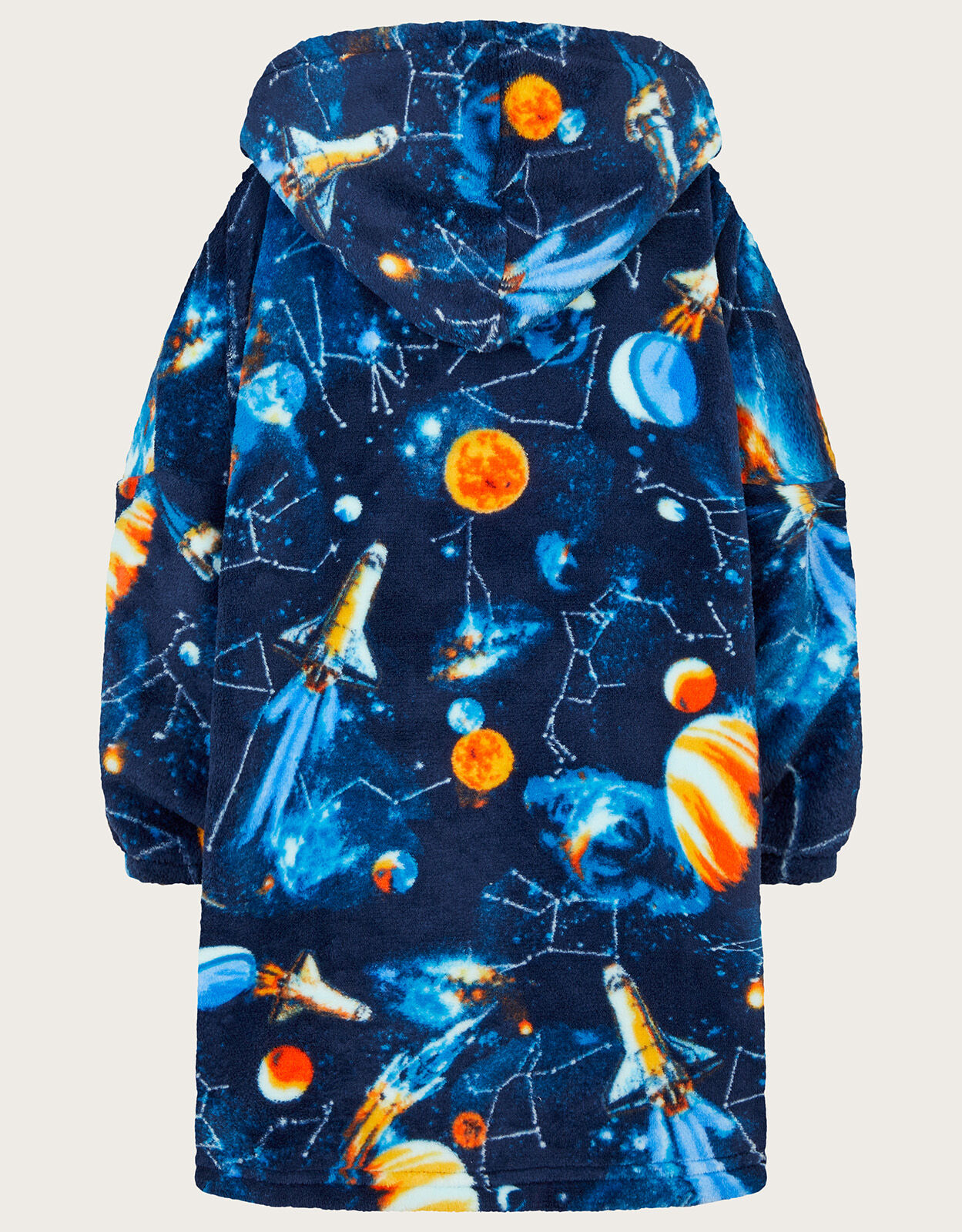 Oversized Space Hoodie Blue