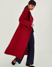 Daria Double-Breasted Coat, Red (RED), large