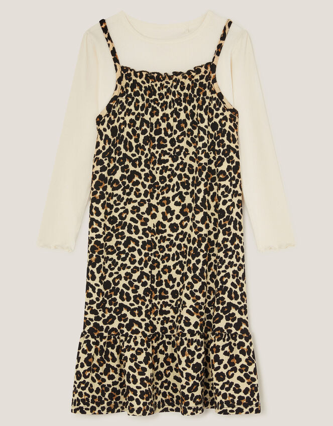 Animal Print Dress & Top Set, Multi (MULTI), large